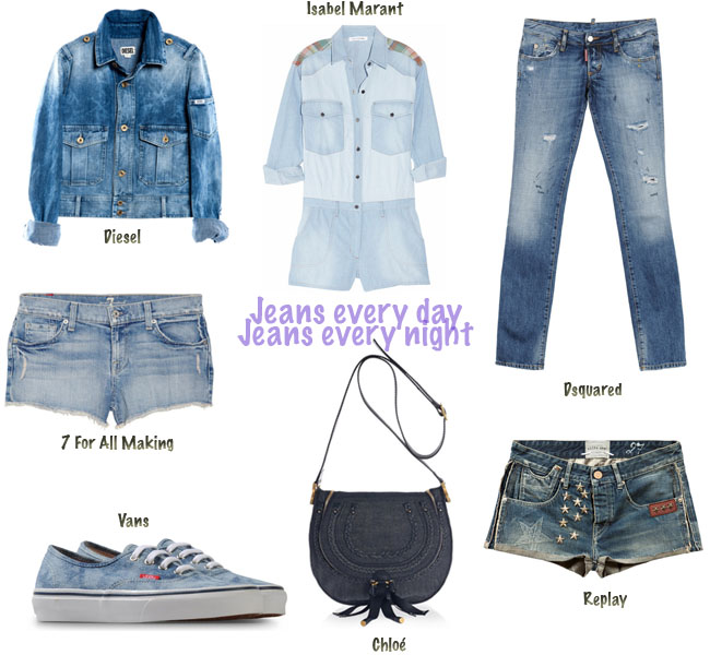 jeans, look jeans, camisa jeans, shorts jeans, jaqueta jeans, tenis vans, vans, chloé, shorts replay, macaquinho jeans, roupa isabel marant, isabel marant