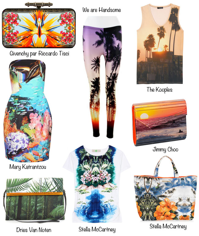moda, moda do cartao postal, shots com sol, stela mcCartney